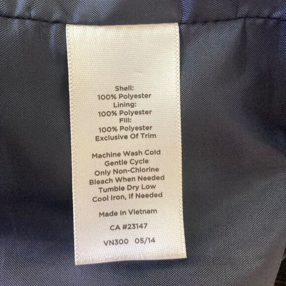 Talbots Womens Tartan Blue Purple Plaid Puffer Vest Full Zip Size Medium P - Picture 6 of 8